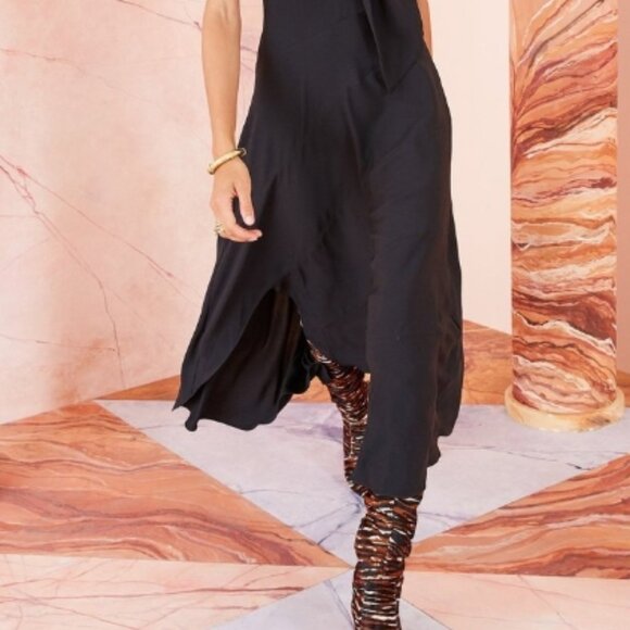 NWOT ULLA JOHNSON Leena Midi Dress in Noir S $545 - Picture 14 of 14